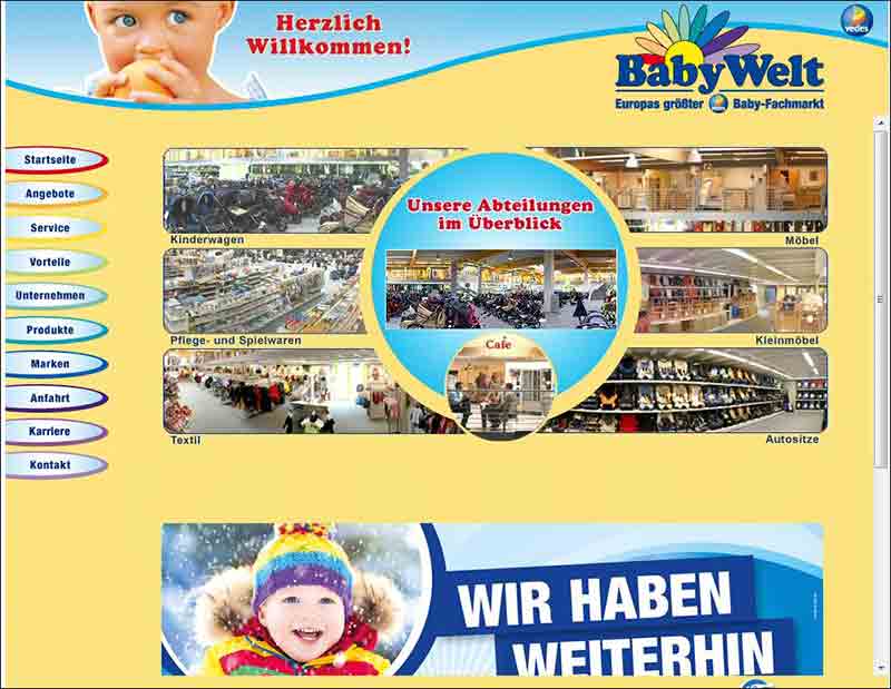 BabyWelt Germany - Gersthofen, Europas VEDES Baby-Fachmarkt in Gersthofen
