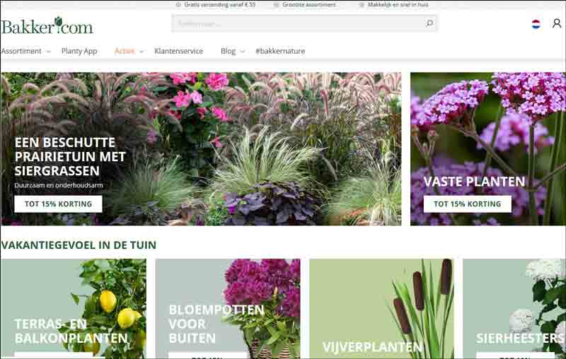 Online tuincentrum - Planten kopen - Bakker