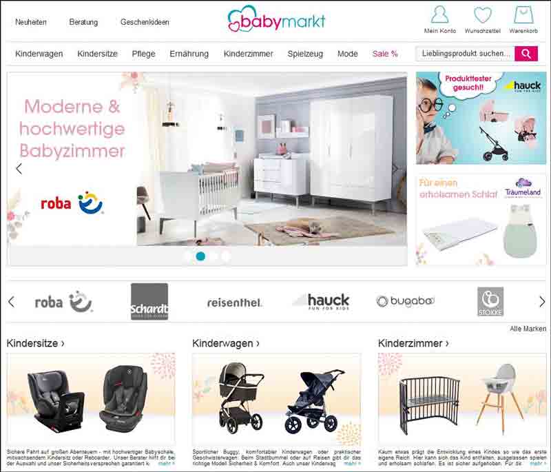 babymarkt.de - Baby-Erstausstattung und Umstandsmode in grosser Auswahl zu Top-Preisen