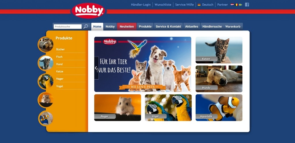 Nobby Pet Online Shop - aksessuary dlja sobak, koshek i gryzunov Nobby, Germanija