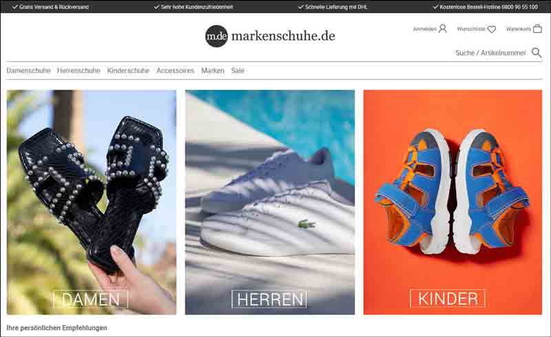 Schuhe versandkostenfrei gunstig online bestellen - Markenschuhe