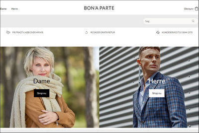 BON'A PARTE - Her finder du et bredt udvalg af moderigtigt dametøj. Tøj, Sko & Accessories, deLuxe Brands, Outlet BON'A PARTE Denmark