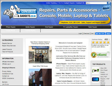 Consoles and Gadgets Mobile and Laptop Repairs Newton Mearns Glasgow