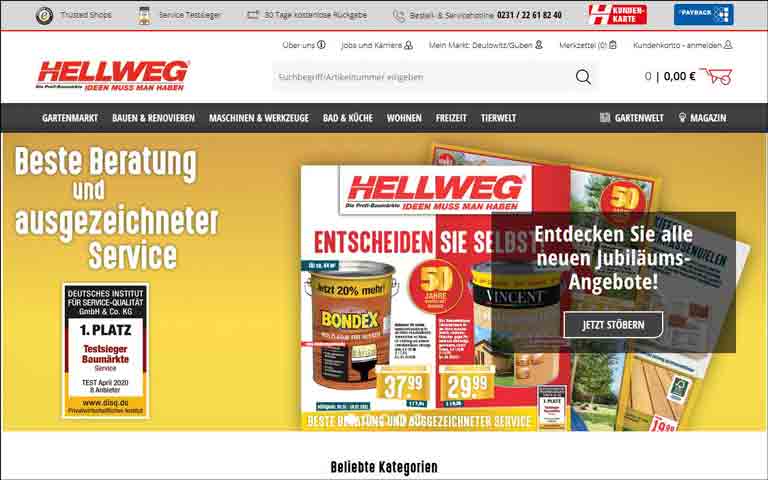 HELLWEG Die Profi-Baumärkte | HELLWEG tolle Produkte Germany