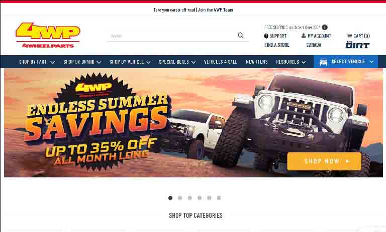 Off Road Truck Parts & Jeep Accessories Store - 4wheelparts
