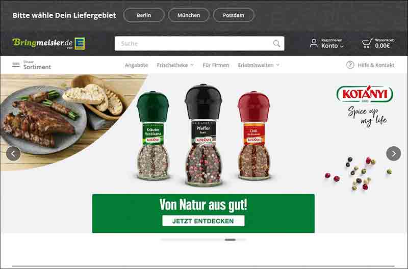 Bringmeister Germany - Dein Lebensmittel-Lieferservice Deutschland