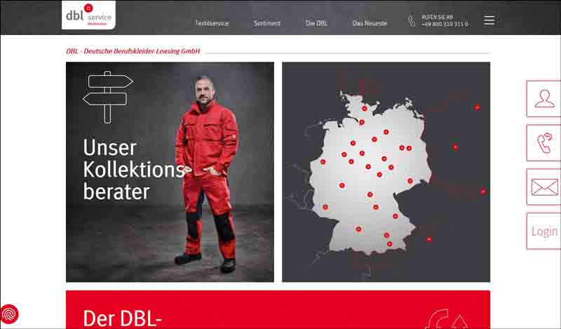 DBL | Ihr Textildienstleister für hygienische Berufskleidung und Fußmatten