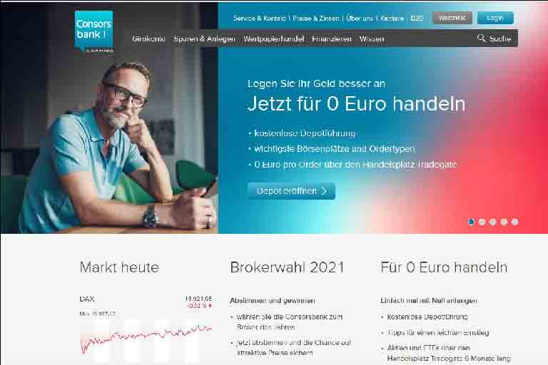 Modernes Banking und Brokerage, mobile Apps und Beratung, Banking - Consorsbank in Deutschland