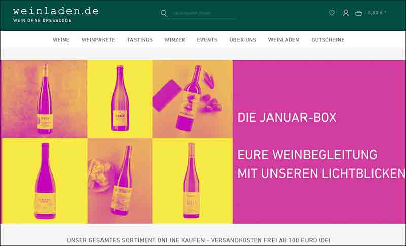 Wein ohne Dresscode weinladen Germany