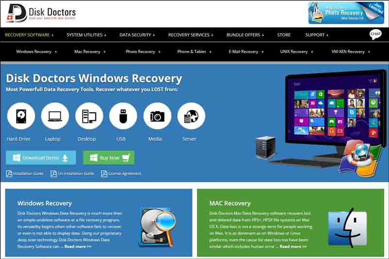Hard Drive Data Recovery Software to Recover Deleted Lost Data, Files & Outlook Emails