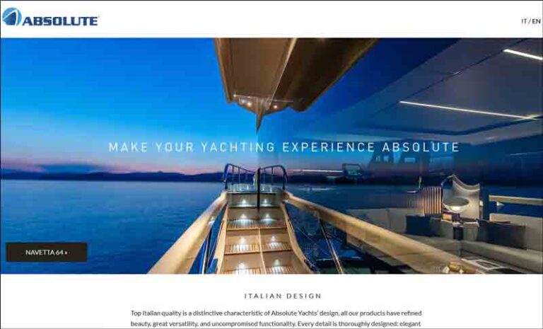 Italian luxury yachts Absolute - design and innovation