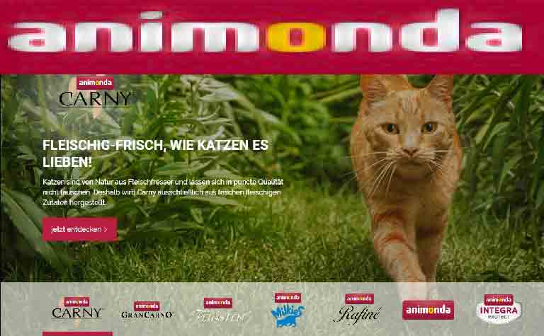 High-quality pet food for Cats and Dogs - Animonda International Shop