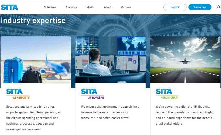 SITA is the IT provider for the air transport industry, delivering solutions for airlines, airports, aircraft and governments
