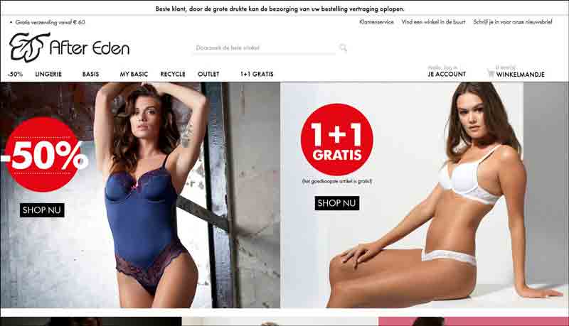 After Eden - Official online lingerie shop Nederland, BH'S, PUSH-UP, VOORGEVORMD, STRAPLESS, D-CUP & UP After Eden