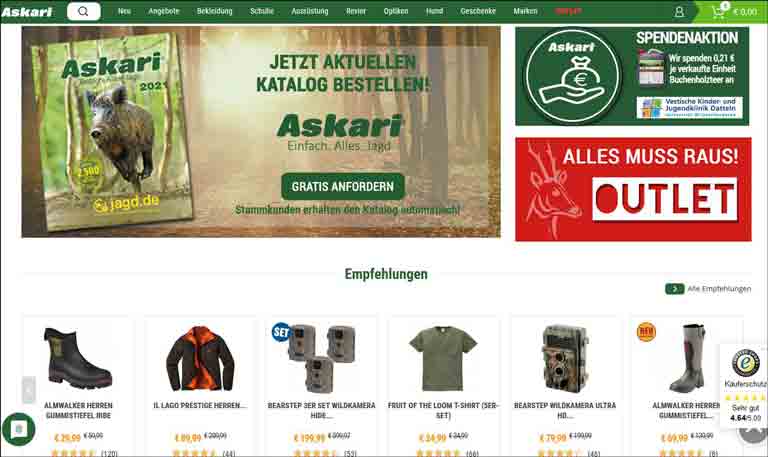 Askari Angelshop: Angelbedarf & Angelausrüstung online kaufen
