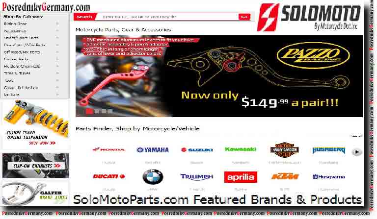 Buy motorcycle parts, motorcycle accessories and motorcycle gear at solomotoparts