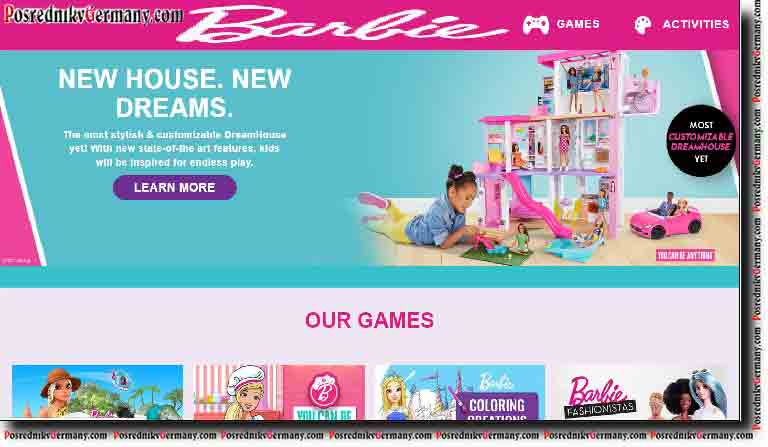 Fun games, activities, Barbie dolls and videos for girls - Barbie toys2u USA