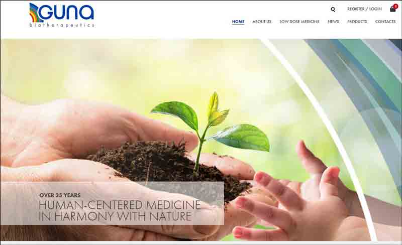 Natural supplements and homeopathic medicines - Guna Inc