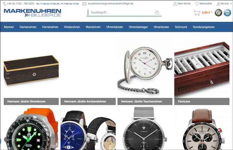 Uhren Online Shop - Markenuhren günstig kaufen