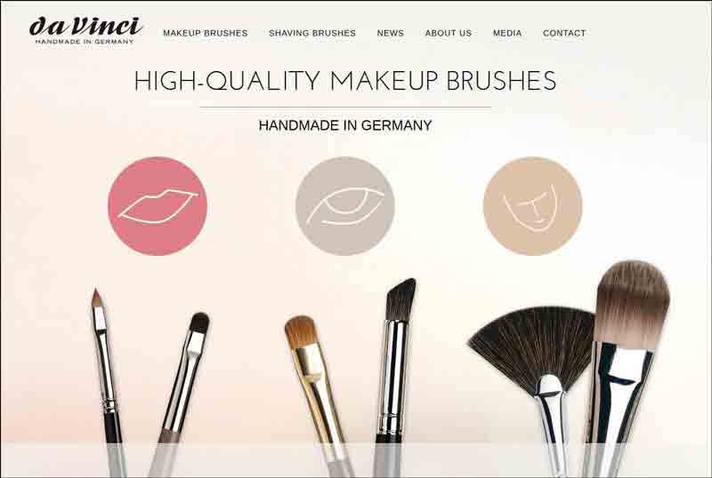 da Vinci Cosmetic Brushes, MAKEUP, SHAVING BRUSHES | The manufacturer of high-quality makeup brushes da Vinci