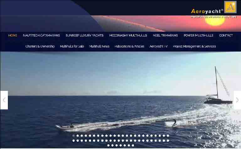 McConaghy Multihulls, Neel Trimarans, Sunreef Yachts and Nautitech Catamarans - AEROYACHT Luxury Yacht Dealer NY
