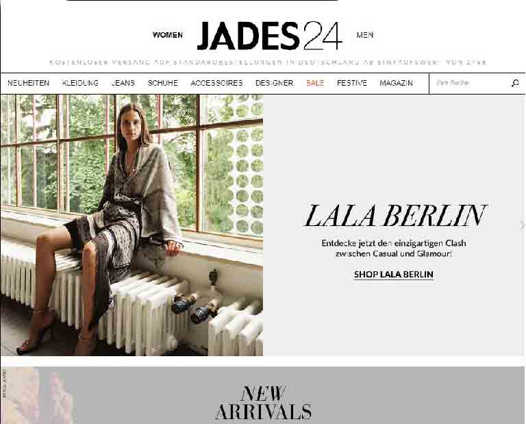 Exklusive Damenmode im Online-Shop von Top-Designern bei JADES24