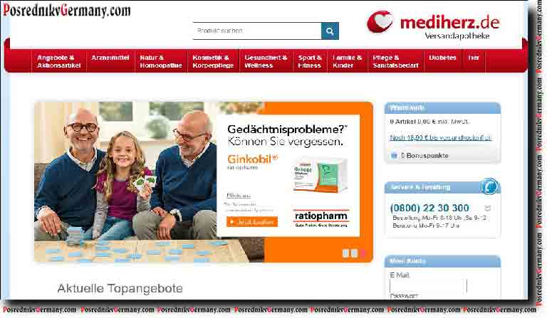 Ihre freundliche Versandapotheke - Versandapotheke Mediherz DE Germany