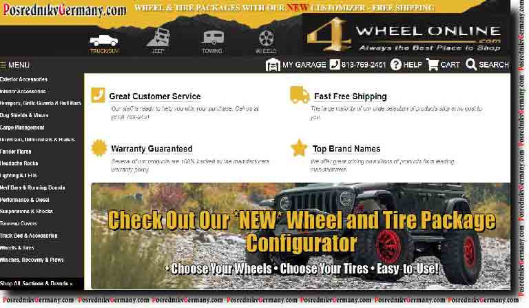 Truck Accessories and Truck Parts at the LOWEST PRICES can be found at 4 Wheel Online