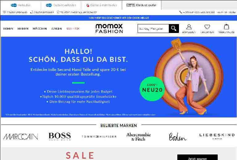 momox fashion Second Hand-Onlineshop